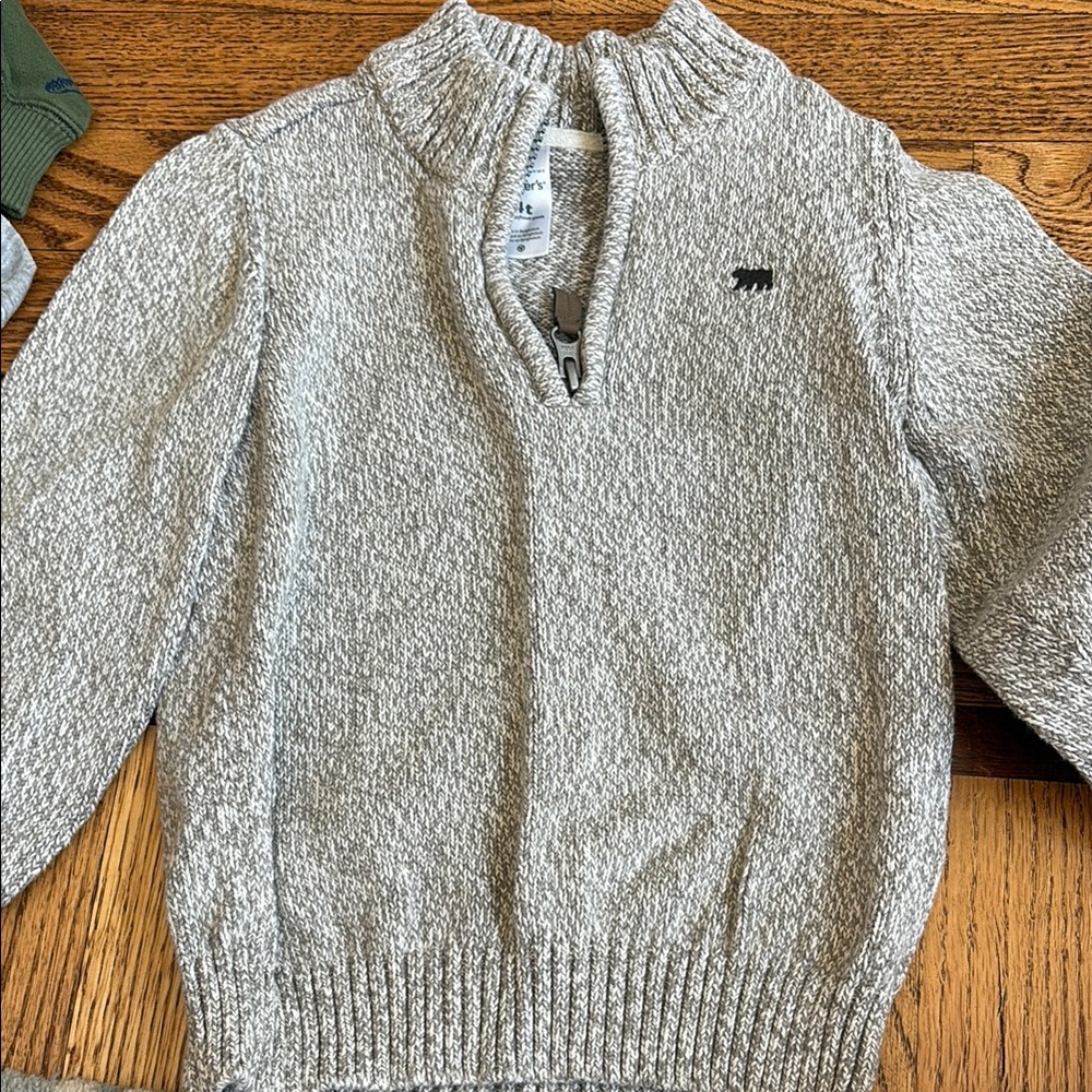 Boys Quarter-Zip Pullover Sweater 4T